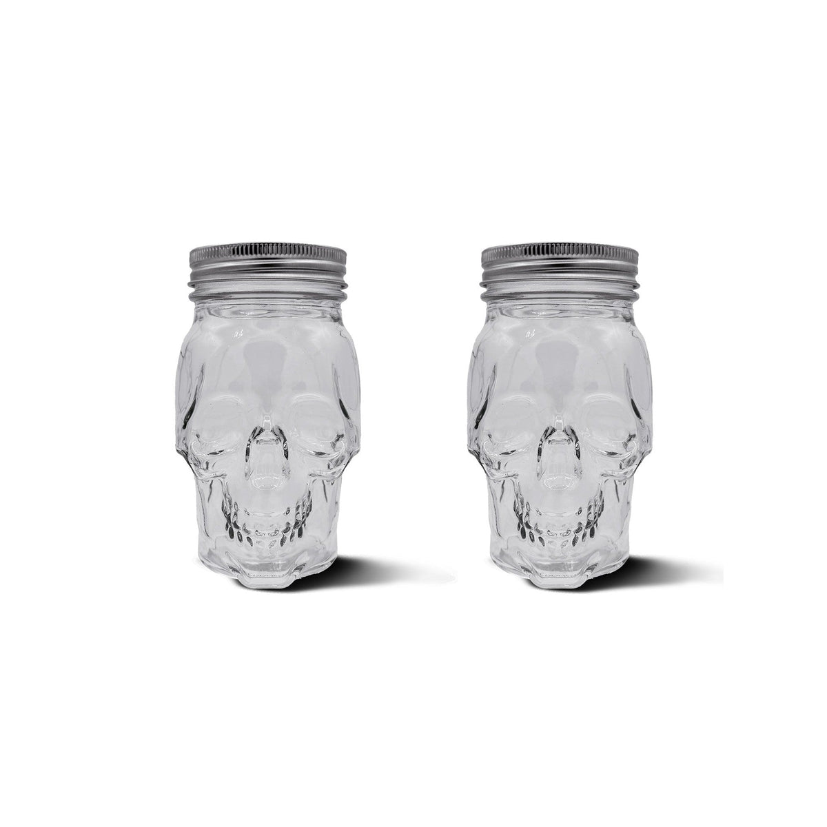 Halloween Skull Mason Jar 4-Piece Storage Set